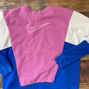 Cute pink and blue comfy crewneck